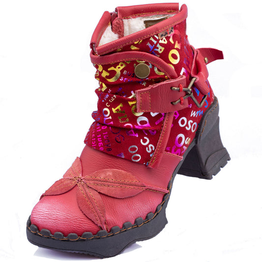 Damenstiefeletten | TMA 9011 | modische Stiefeletten für Damen | Winter | gefüttert | Echtleder | verschiedene Farben | Größen 36 - 42