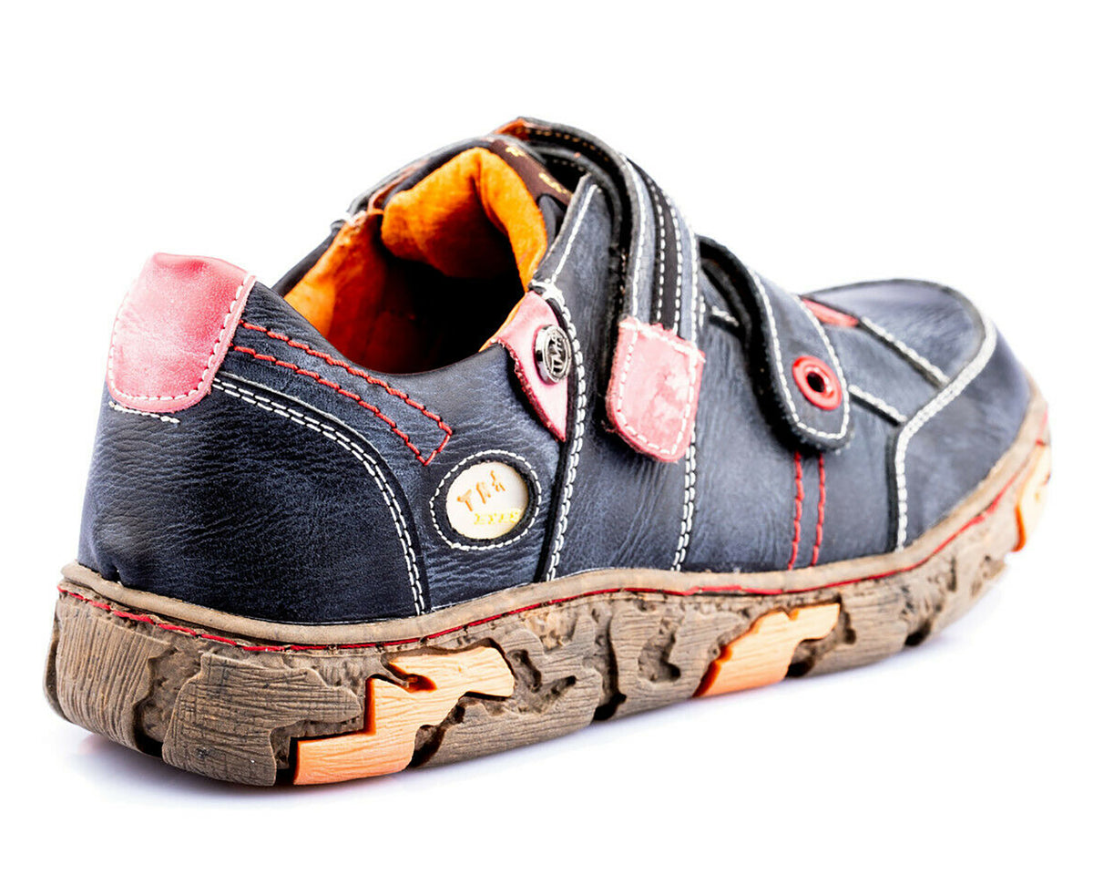 Damen Halbschuh | TMA 1367 | Sneaker | Damen Sneakers | Echtleder | schwarz | Größen 36 - 42