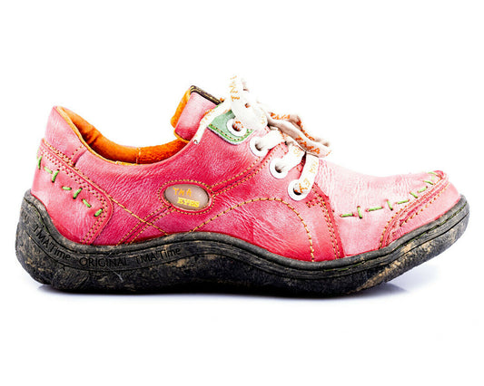 Damen Halbschuh | TMA 1646 | Sneaker | Damen Sneakers | Echtleder | rot | Größen 36 - 42