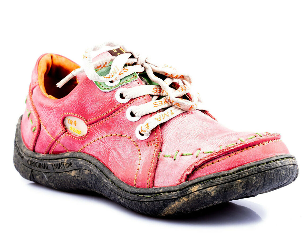 Damen Halbschuh | TMA 1646 | Sneaker | Damen Sneakers | Echtleder | rot | Größen 36 - 42