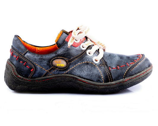 Damen Halbschuh | TMA 1646 | Sneaker | Damen Sneakers | Echtleder | schwarz | Größen 36 - 42