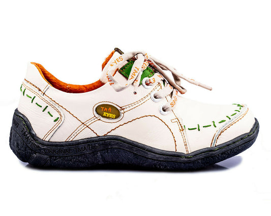 Damen Halbschuh | TMA 1646 | Sneaker | Damen Sneakers | Echtleder | weiß | Größen 36 - 42