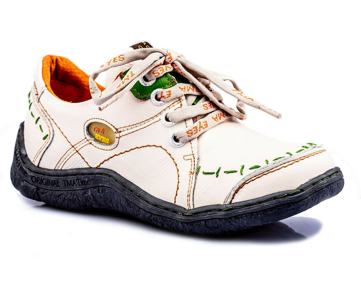Damen Halbschuh | TMA 1646 | Sneaker | Damen Sneakers | Echtleder | weiß | Größen 36 - 42