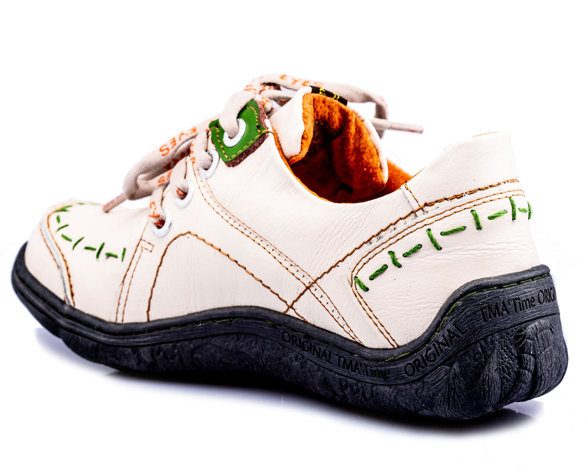 Damen Halbschuh | TMA 1646 | Sneaker | Damen Sneakers | Echtleder | weiß | Größen 36 - 42