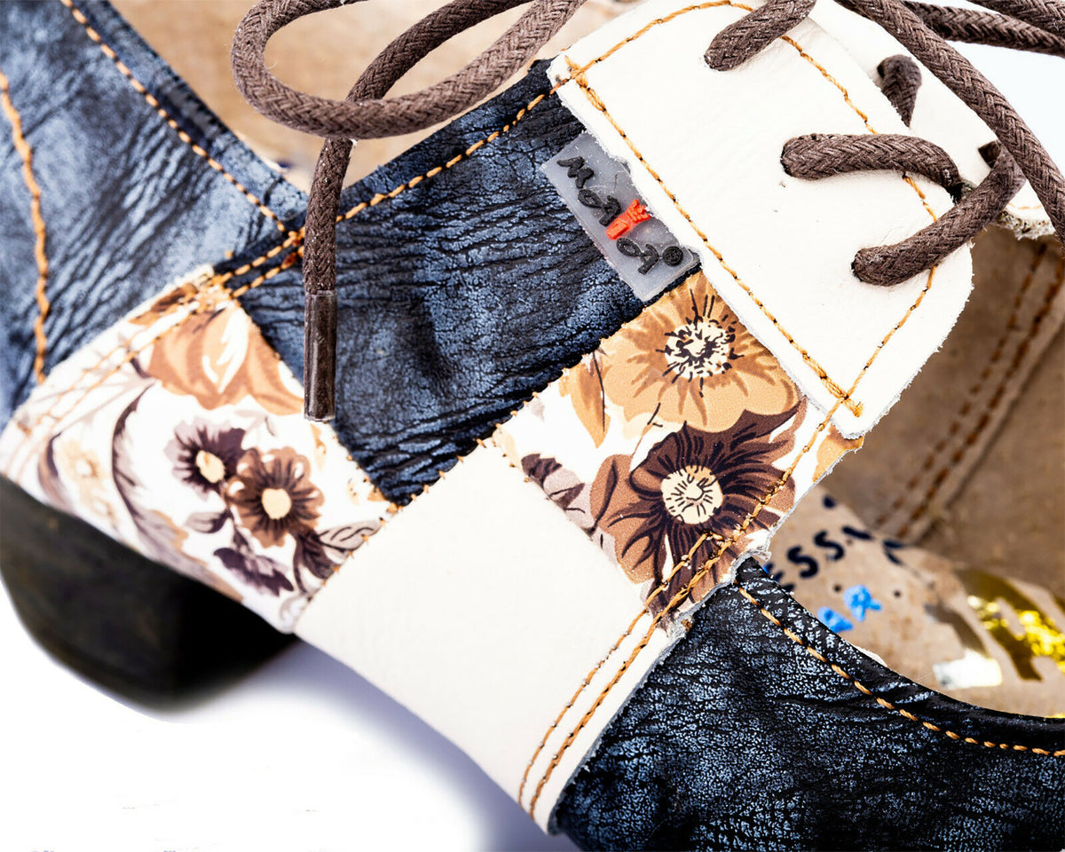 Pumps | TMA 1844 | Damen Halbschuhe mit Absatz | Echtleder Schuhe | schwarz | Größen 36 - 42