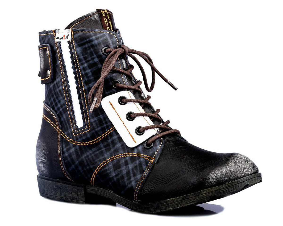 Damen Stiefeletten | TMA 1881 | Winter | gefüttert | Echtleder | schwarz | Größen 36 - 42