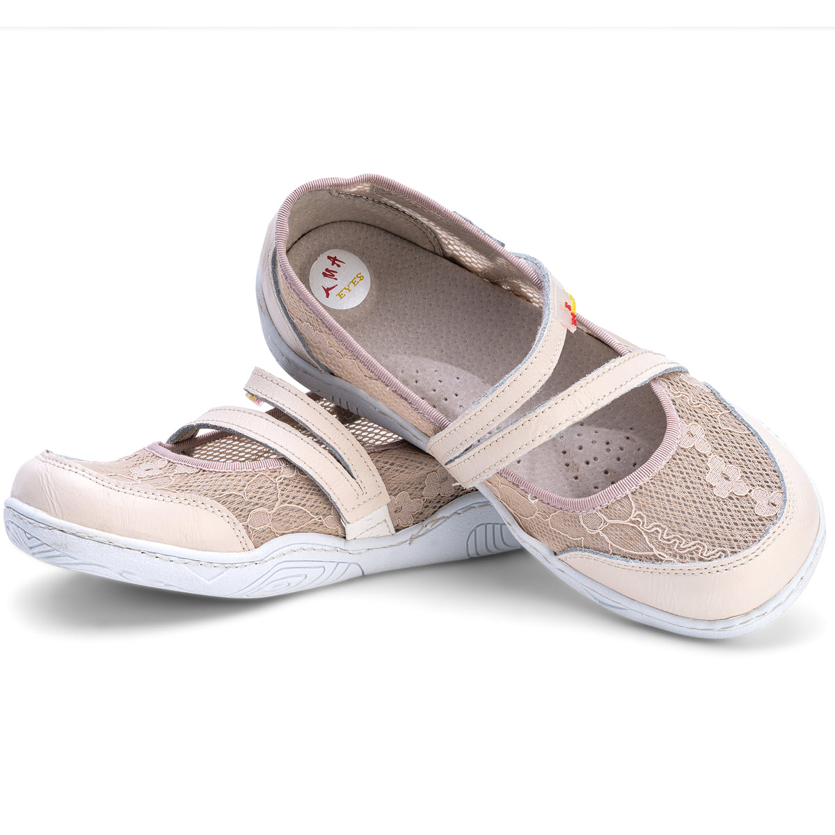 Damenschuhe | TMA 2031 | Damenschuhe aus Spitze | Slipper | beige | Größen 36 - 42