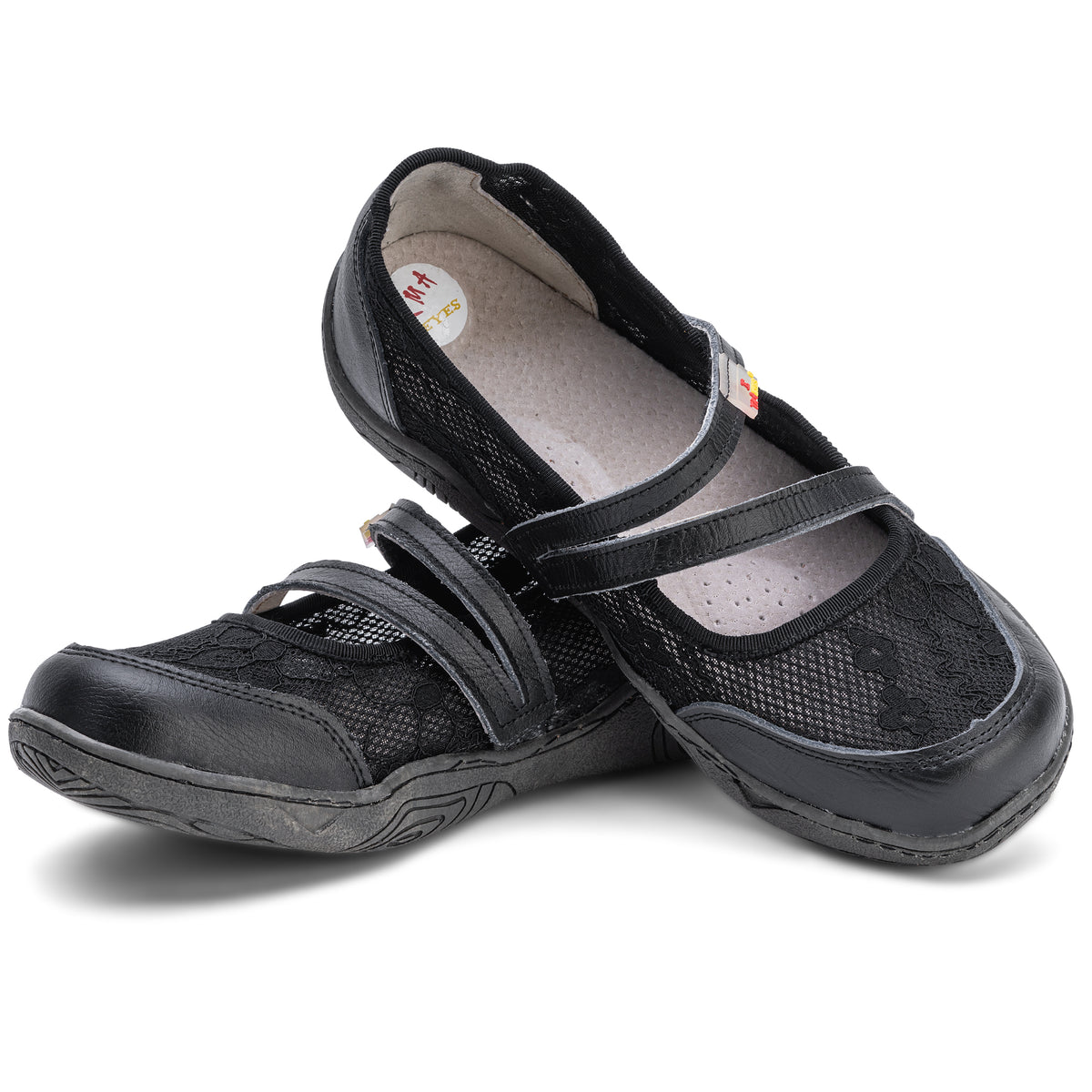 Damenschuhe | TMA 2031 | Damenschuhe aus Spitze | Slipper | schwarz | Größen 36 - 42