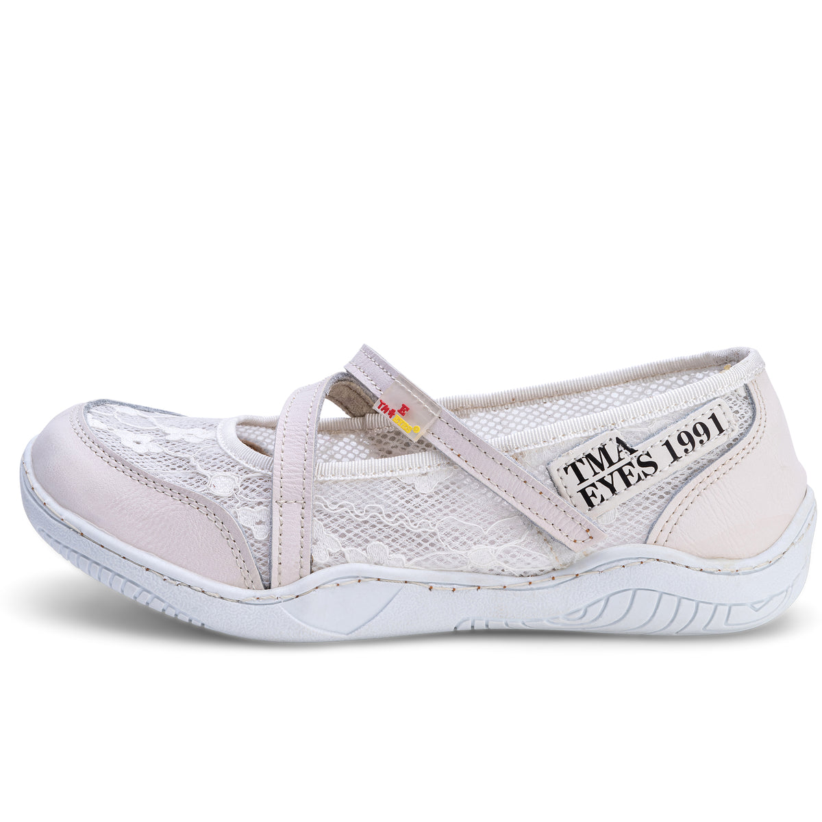 Damenschuhe | TMA 2031 | Damenschuhe aus Spitze | Slipper | weiß | Größen 36 - 42
