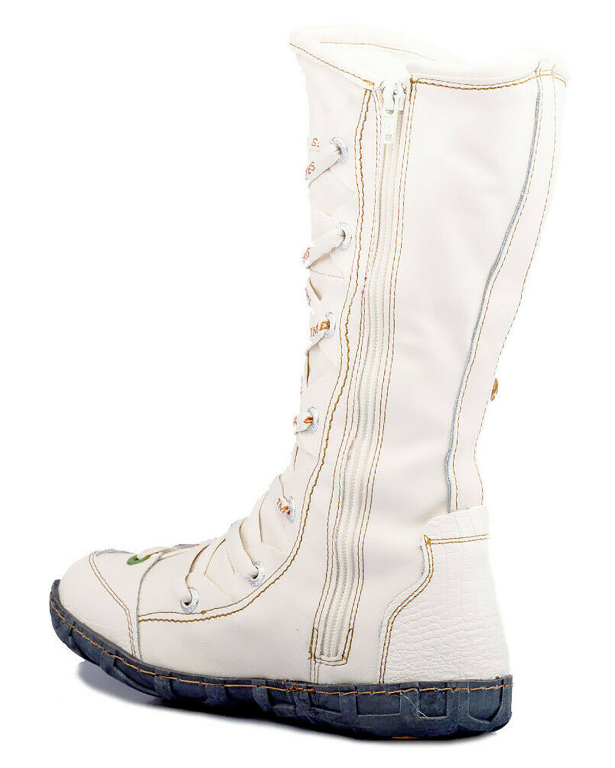 Damenstiefel | TMA 2088 | komfortable Stiefel für Damen | Winter | gefüttert | Echtleder | weiß | Größen 36 - 42