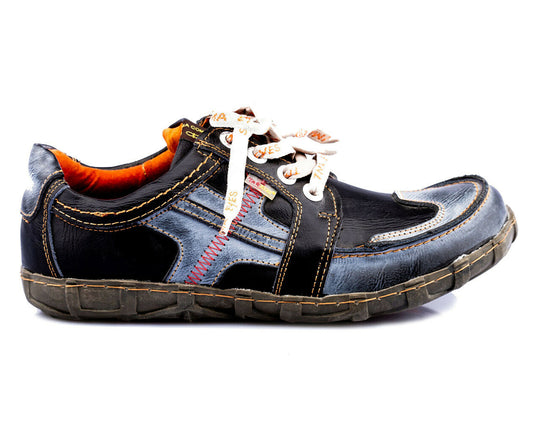 Herrenschuhe | TMA 2644 | Herren Halbschuhe | Sneaker | Echtleder | schwarz | alle Größen 41 - 46