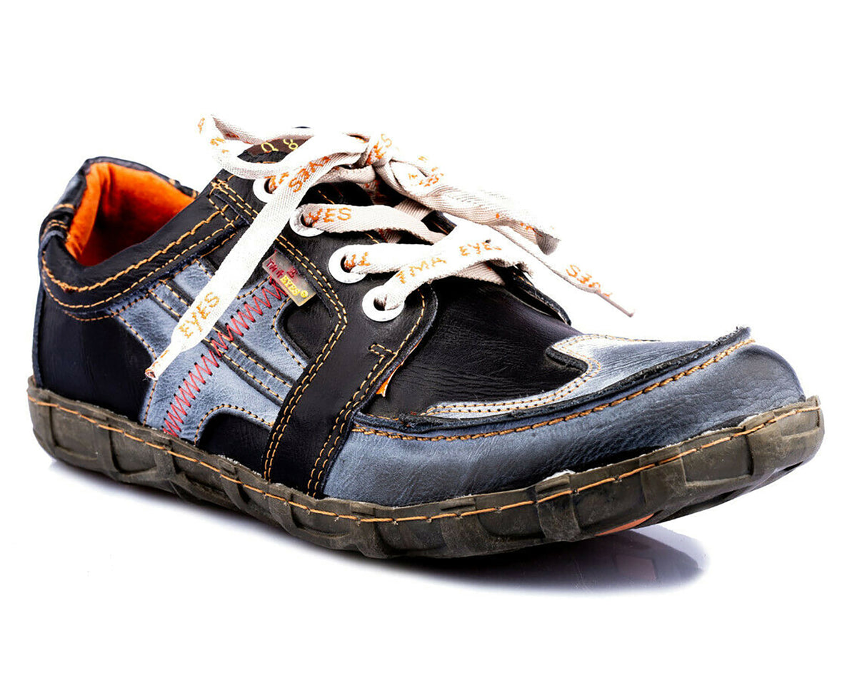 Herrenschuhe | TMA 2644 | Herren Halbschuhe | Sneaker | Echtleder | schwarz | alle Größen 41 - 46