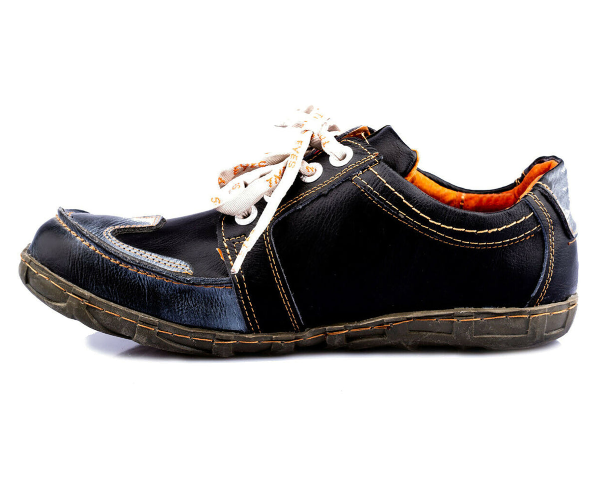 Herrenschuhe | TMA 2644 | Herren Halbschuhe | Sneaker | Echtleder | schwarz | alle Größen 41 - 46