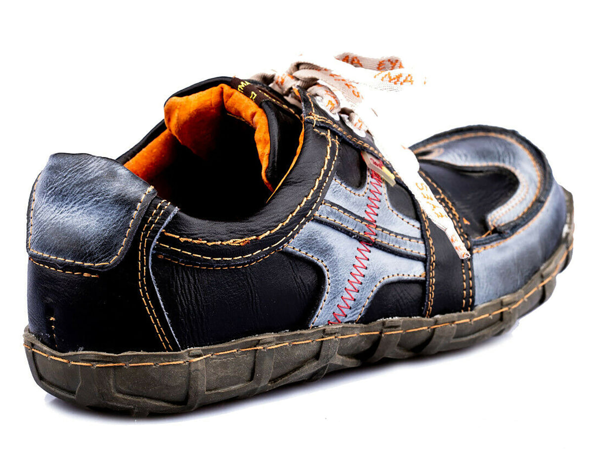 Herrenschuhe | TMA 2644 | Herren Halbschuhe | Sneaker | Echtleder | schwarz | alle Größen 41 - 46