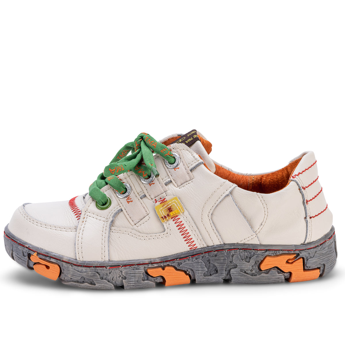 TMA 4181 | Sportlicher Damen Halbschuh | Sneaker | Schuhe | Leder | weiß | alle Größen 36 - 42