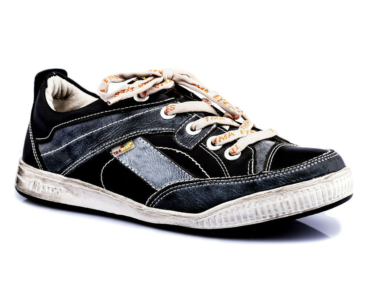 Herrenschuhe | TMA 4199 | Herren Halbschuhe | Sneaker | Echtleder | schwarz | alle Größen 41 – 46
