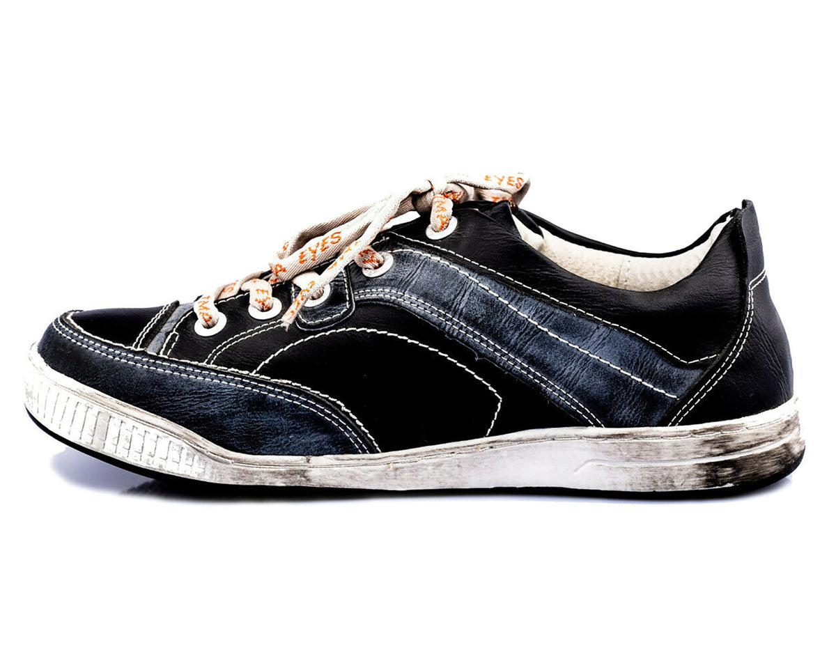 Herrenschuhe | TMA 4199 | Herren Halbschuhe | Sneaker | Echtleder | schwarz | alle Größen 41 – 46