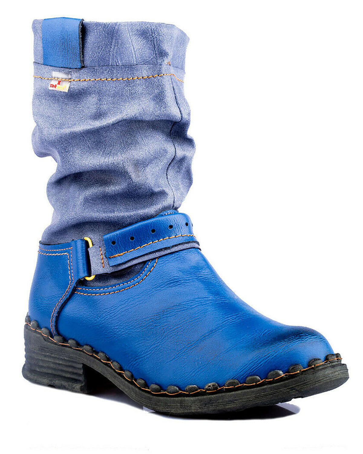 Damenstiefel | TMA 5005 | modische Stiefel für Damen | Winter | gefüttert | Echtleder | blau | Größen 36 - 42