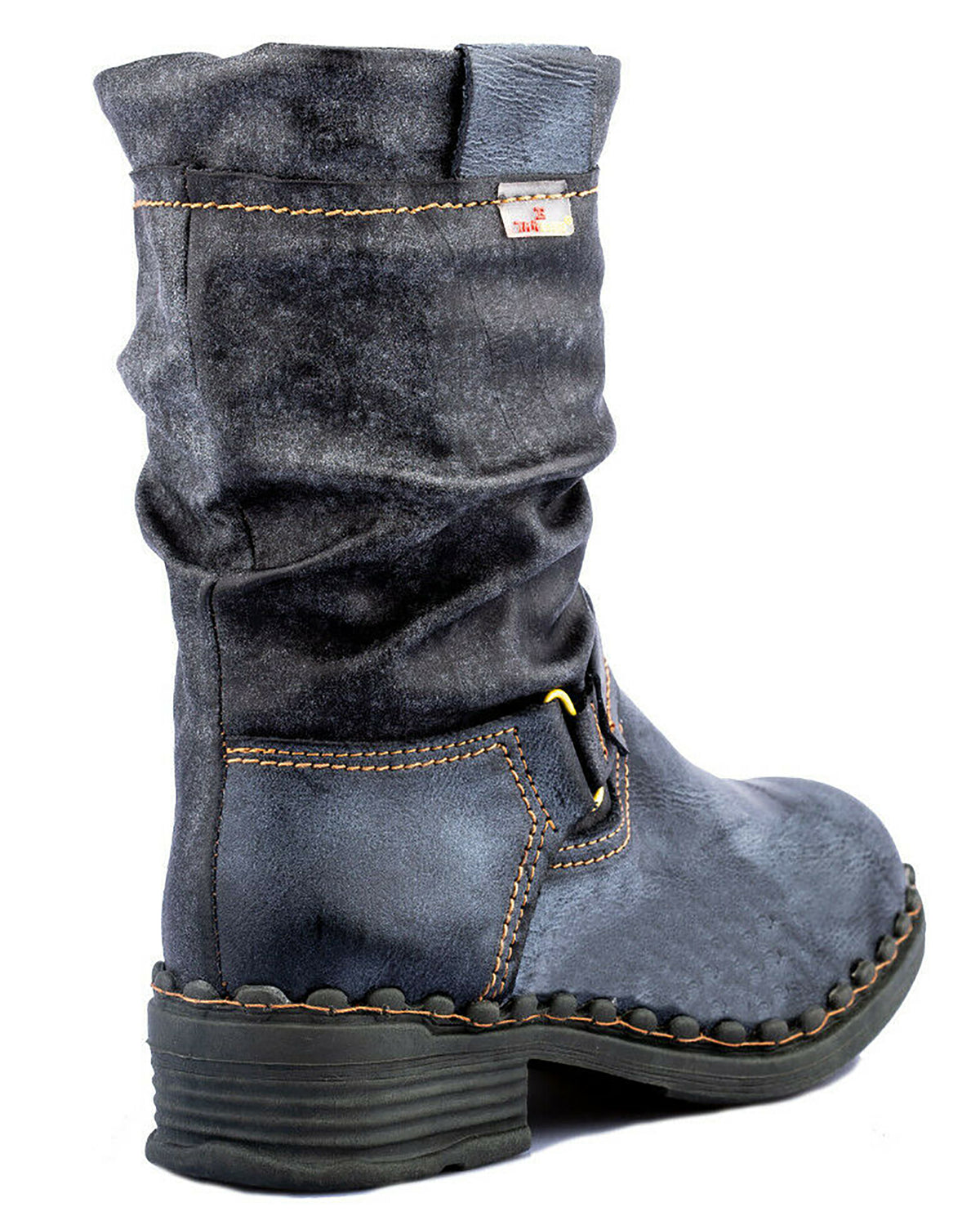Damenstiefel | TMA 5005 | modische Stiefel für Damen | Winter | gefüttert | Echtleder | schwarz | Größen 36 - 42