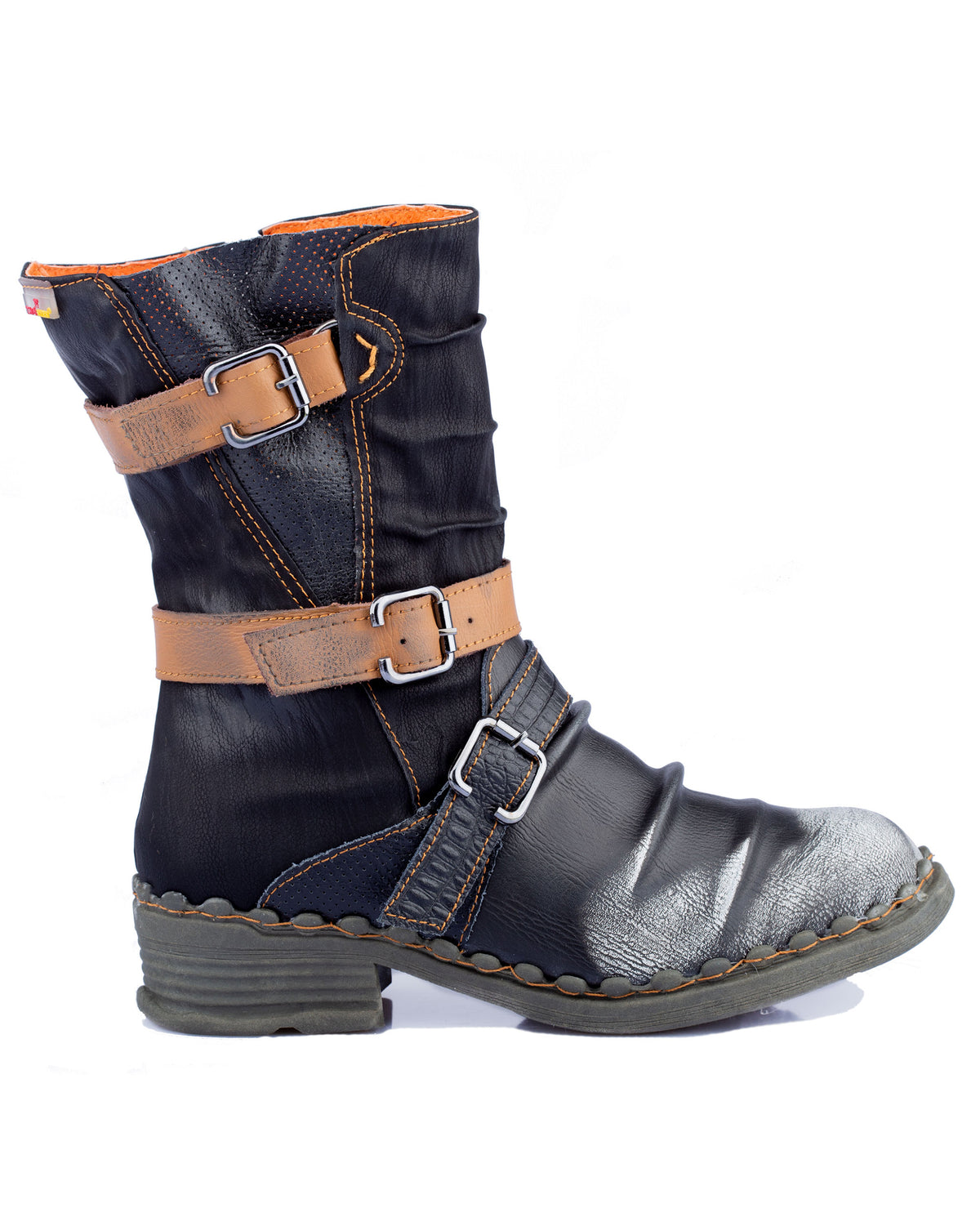 Damenstiefel | TMA 5099 | modische Stiefel für Damen | Winter | gefüttert | Echtleder | schwarz | Größen 36 - 42
