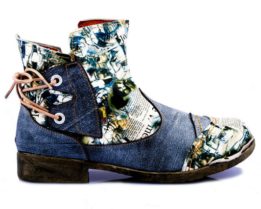 Damen Stiefeletten | TMA 5116 | Frühjahr | Sommer | Herbst | Echtleder | schwarz | Größen 36 - 42