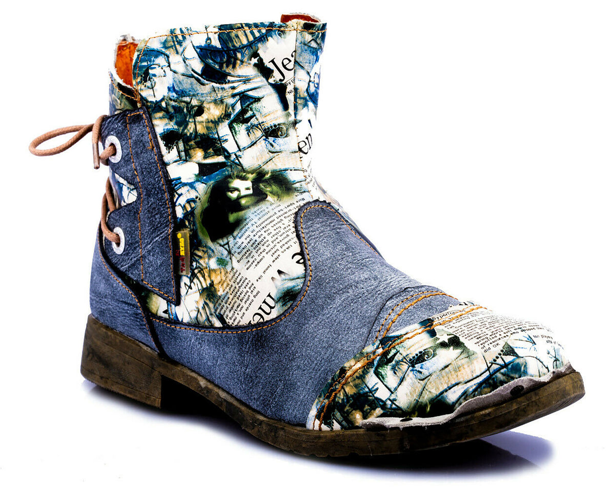 Damen Stiefeletten | TMA 5116 | Frühjahr | Sommer | Herbst | Echtleder | schwarz | Größen 36 - 42