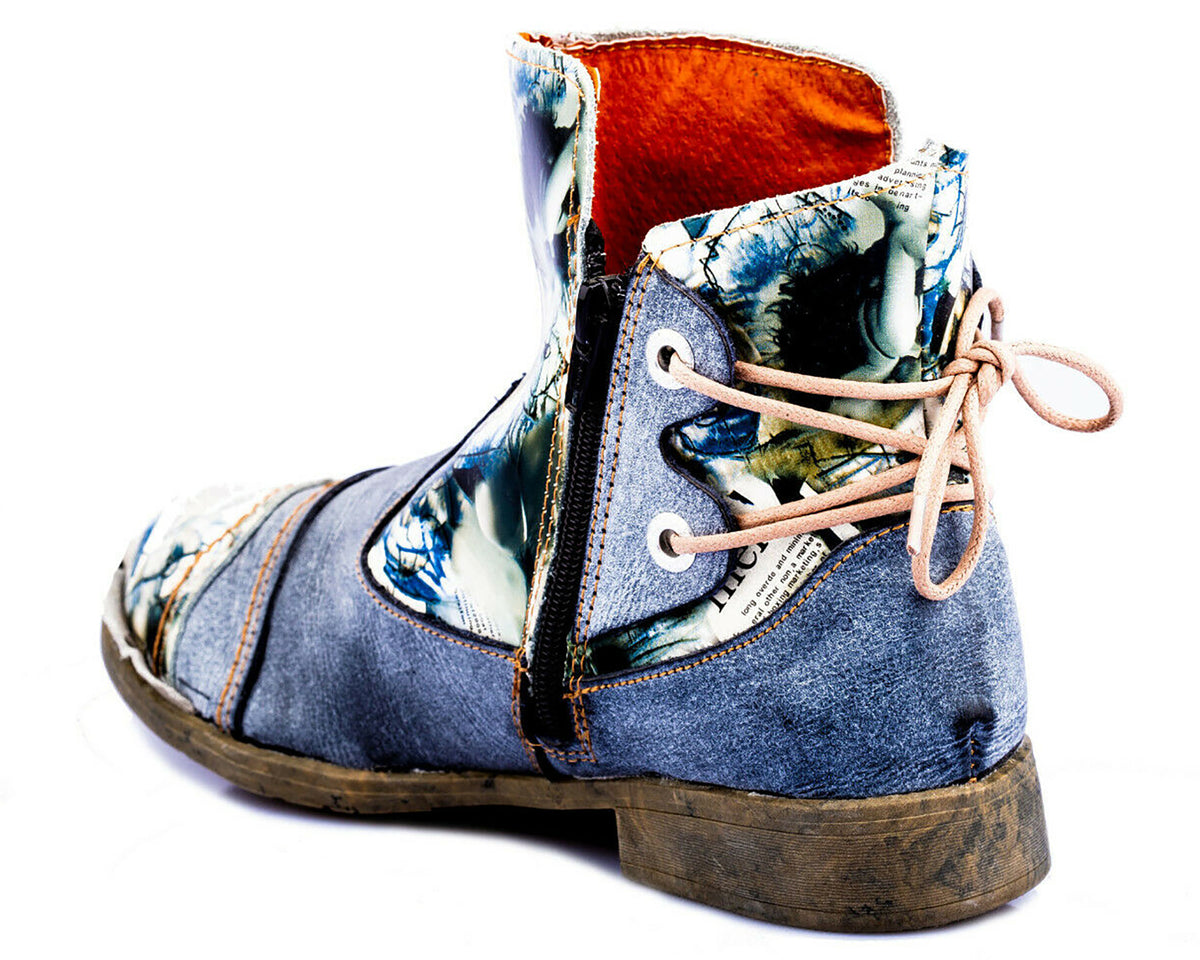 Damen Stiefeletten | TMA 5116 | Frühjahr | Sommer | Herbst | Echtleder | schwarz | Größen 36 - 42