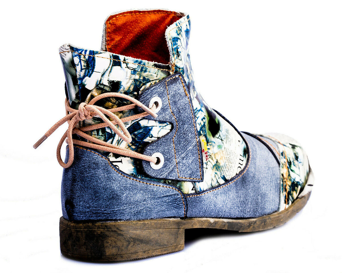 Damen Stiefeletten | TMA 5116 | Frühjahr | Sommer | Herbst | Echtleder | schwarz | Größen 36 - 42