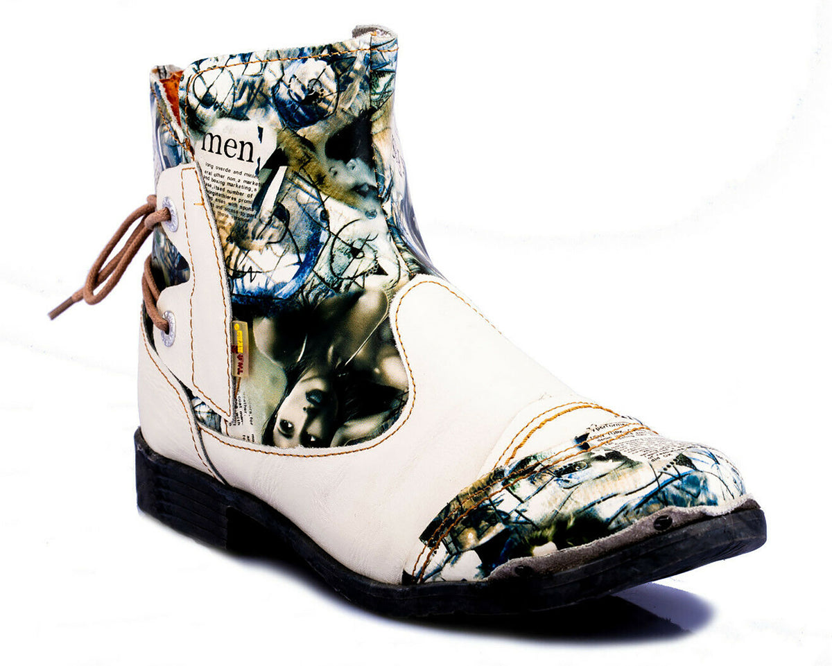 Damen Stiefeletten | TMA 5116 | Frühjahr | Sommer | Herbst | Echtleder | weiß | Größen 36 - 42