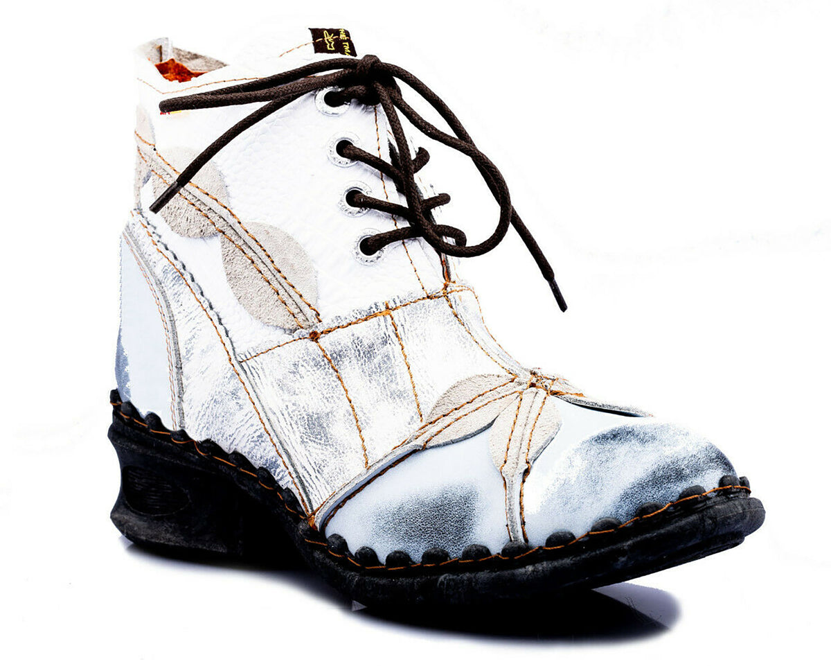 Damen Stiefeletten | TMA 5188A | Frühjahr | Sommer | Herbst | Echtleder | weiß | Größen 36 - 42