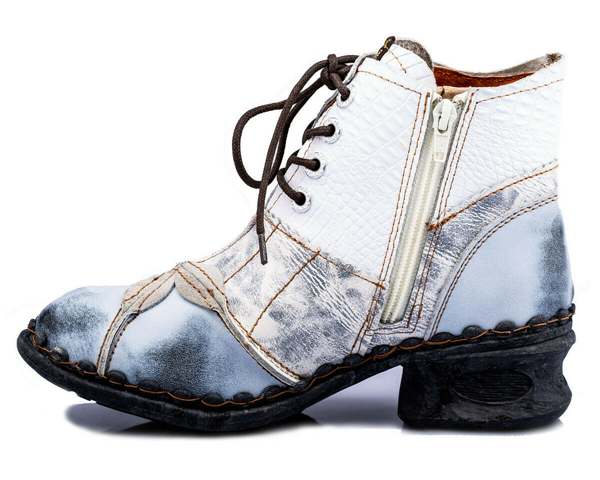 Damen Stiefeletten | TMA 5188A | Frühjahr | Sommer | Herbst | Echtleder | weiß | Größen 36 - 42