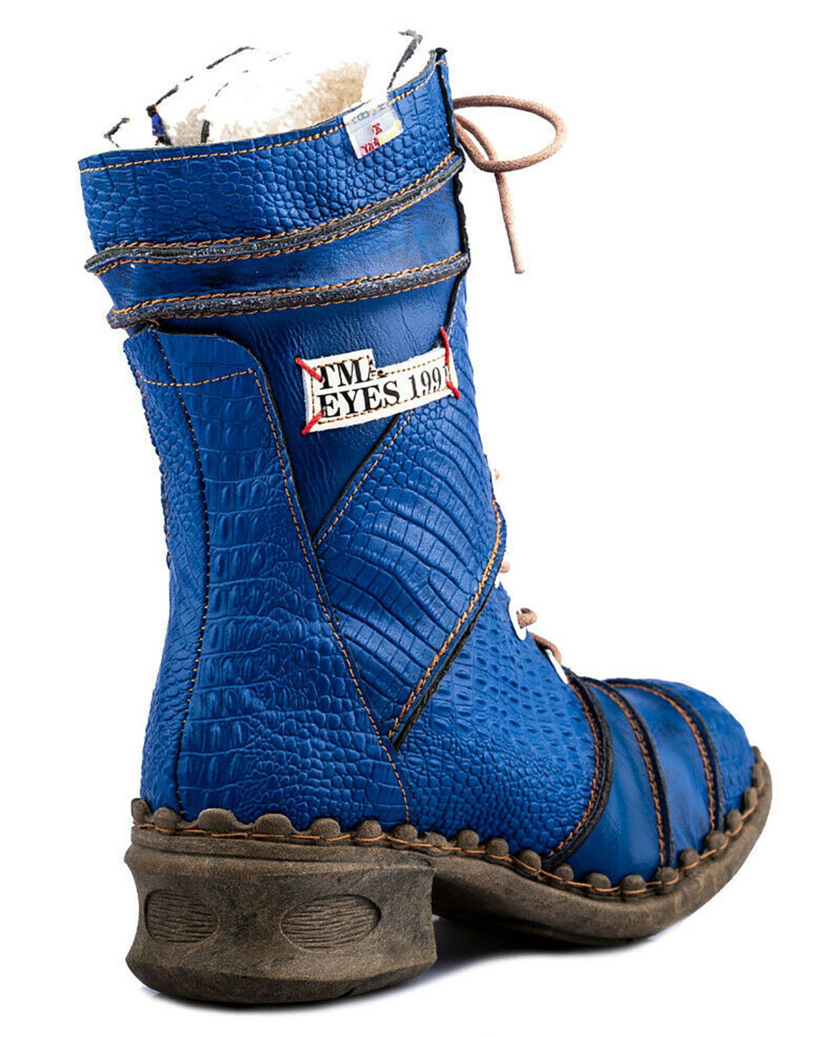 Damenstiefel | TMA 5199 | modische Stiefel für Damen | Winter | gefüttert | Echtleder | blau | Größen 36 - 42