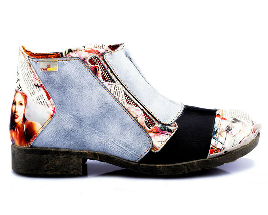 Damen Stiefeletten | TMA 5335 | Frühjahr | Sommer | Herbst | Echtleder | schwarz | Größen 36 - 42
