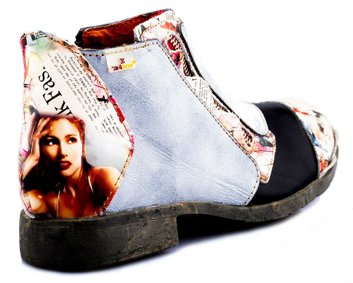 Damen Stiefeletten | TMA 5335 | Frühjahr | Sommer | Herbst | Echtleder | schwarz | Größen 36 - 42