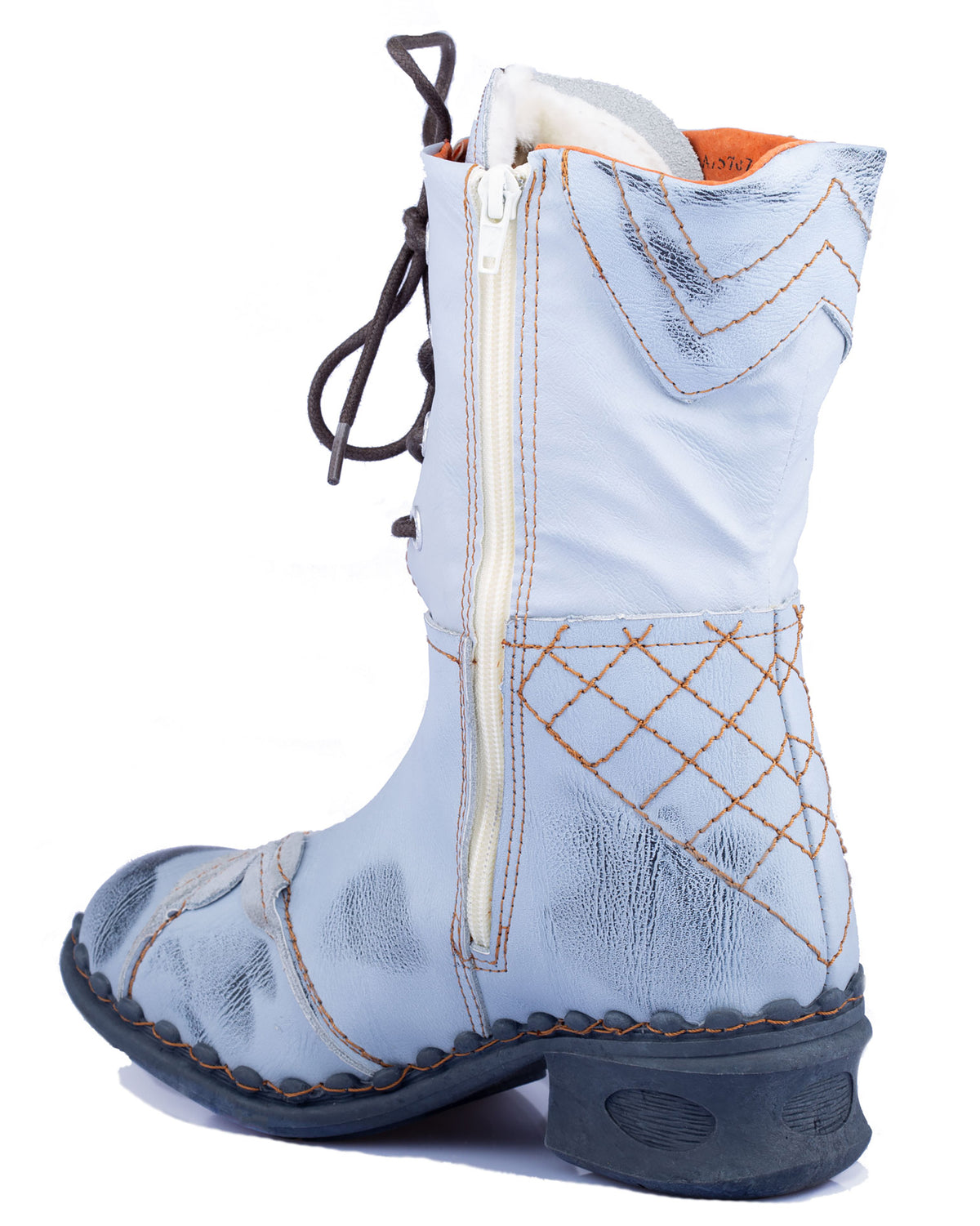 Damenstiefel | TMA 5707 | modische Stiefel für Damen | Winter | gefüttert | Echtleder | weiß | Größen 36 - 42
