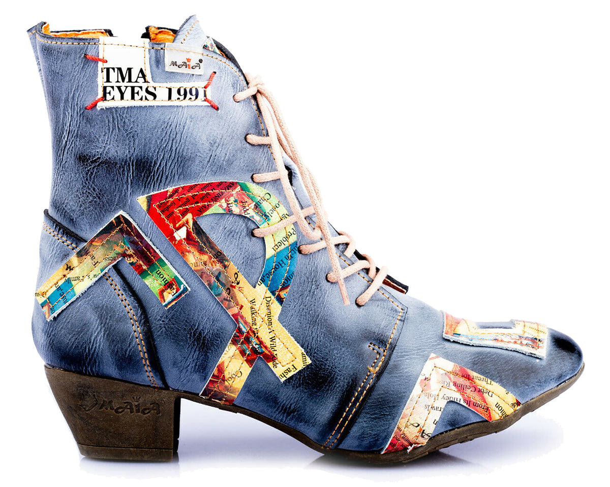 Damen Stiefeletten | TMA 6171 | Frühjahr | Sommer | Herbst | Echtleder | schwarz | Größen 36 - 42