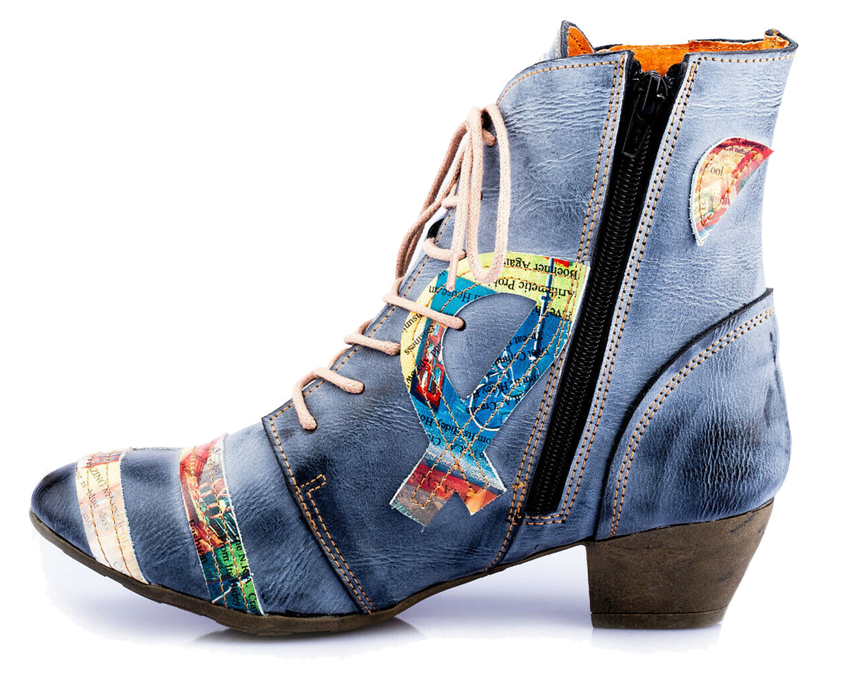 Damen Stiefeletten | TMA 6171 | Frühjahr | Sommer | Herbst | Echtleder | schwarz | Größen 36 - 42