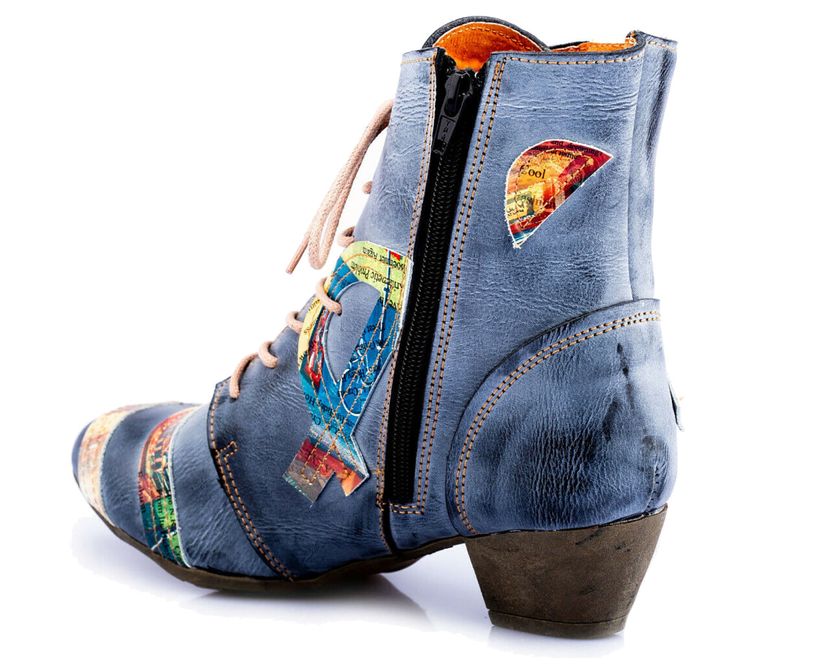 Damen Stiefeletten | TMA 6171 | Frühjahr | Sommer | Herbst | Echtleder | schwarz | Größen 36 - 42