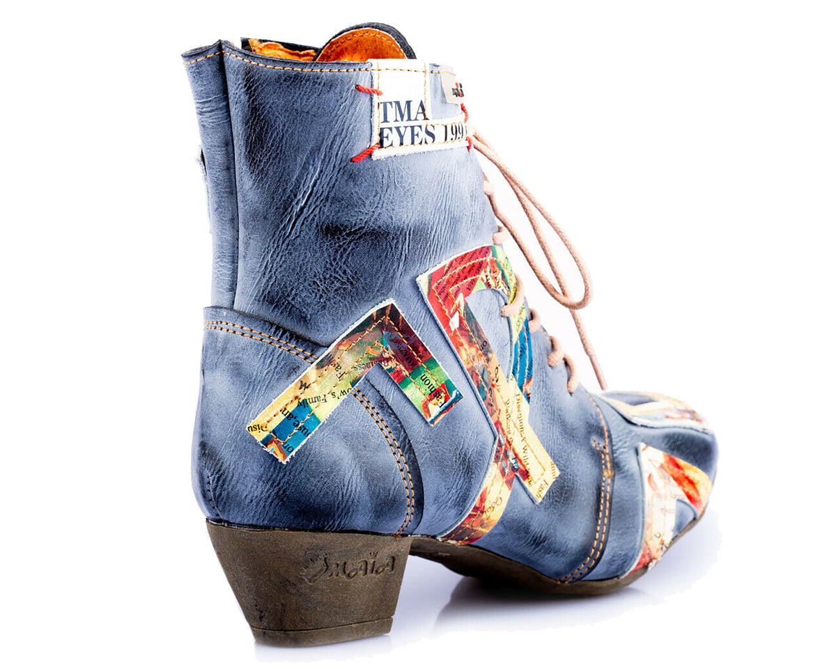 Damen Stiefeletten | TMA 6171 | Frühjahr | Sommer | Herbst | Echtleder | schwarz | Größen 36 - 42