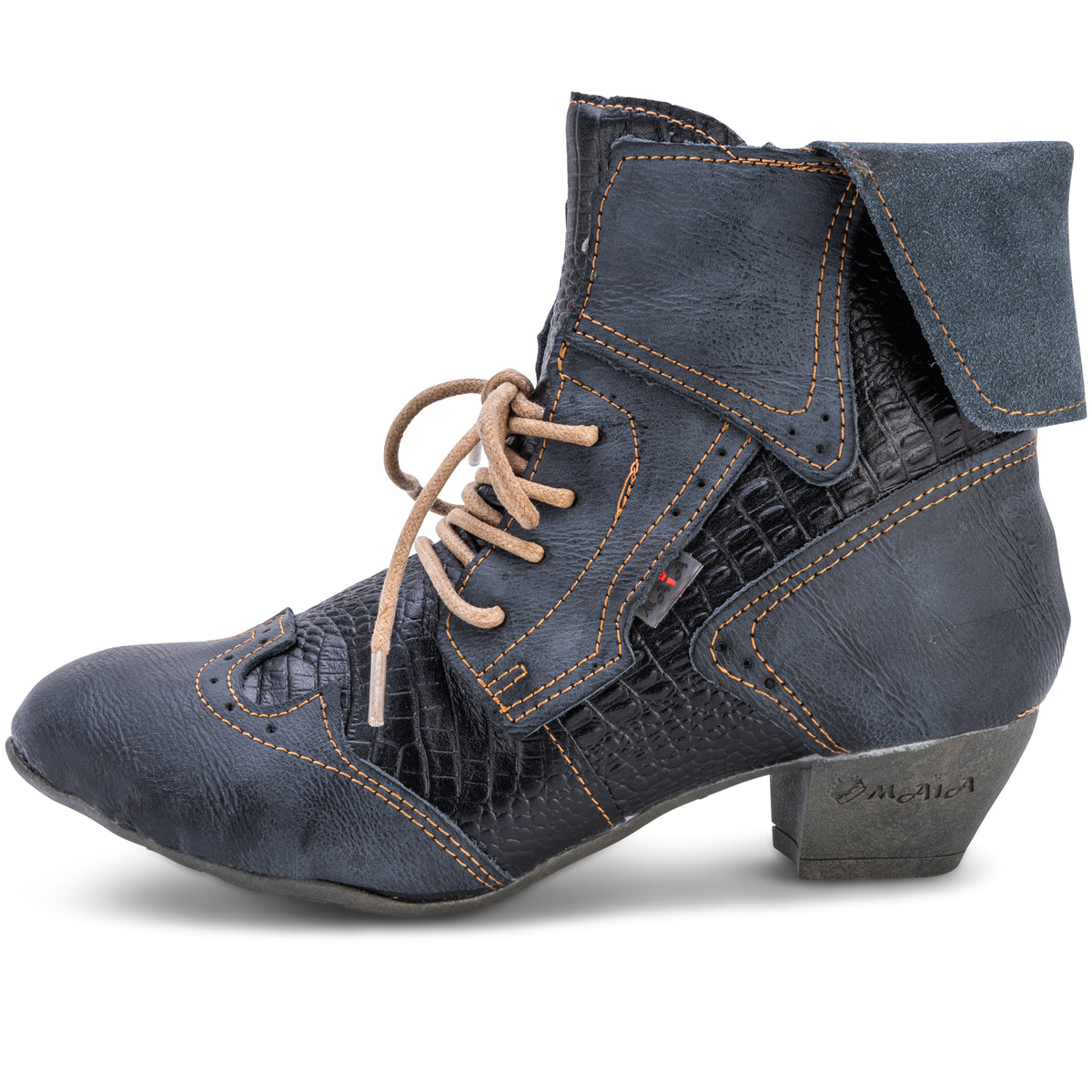 Damen Stiefeletten | TMA 6188F | Herbst Winter | Echtleder | gefüttert | schwarz | Größen 36 - 42