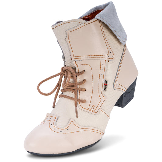 Damen Stiefeletten | TMA 6188 | Frühjahr | Sommer | Herbst | Echtleder | weiß | Größen 36 - 42