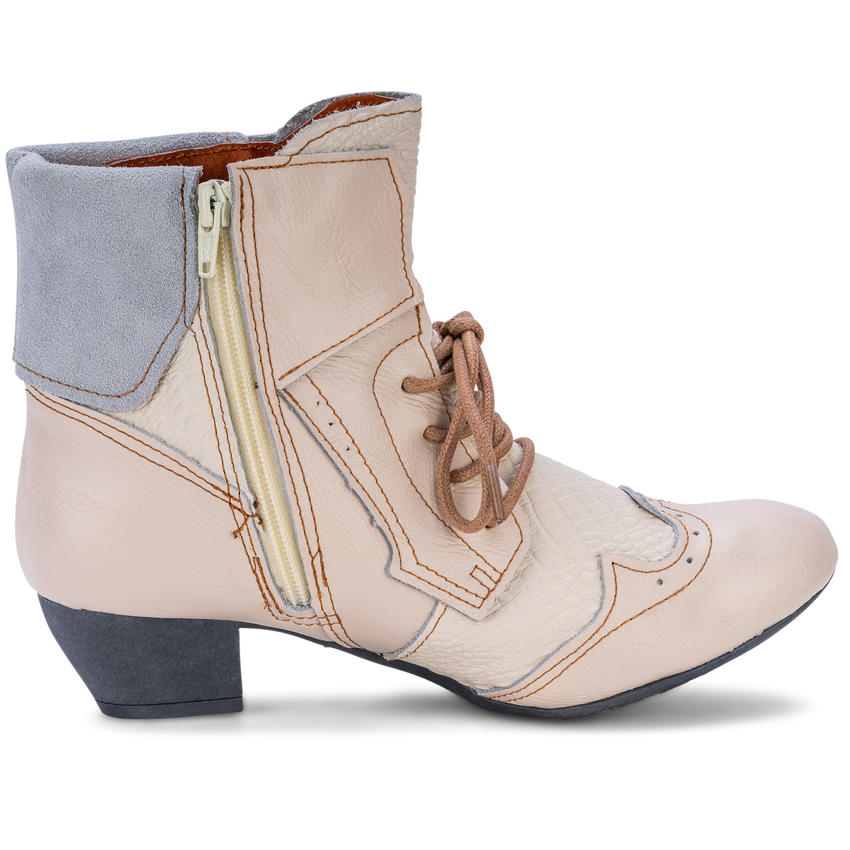 Damen Stiefeletten | TMA 6188 | Frühjahr | Sommer | Herbst | Echtleder | weiß | Größen 36 - 42