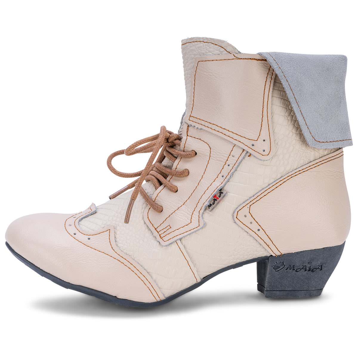 Damen Stiefeletten | TMA 6188 | Frühjahr | Sommer | Herbst | Echtleder | weiß | Größen 36 - 42