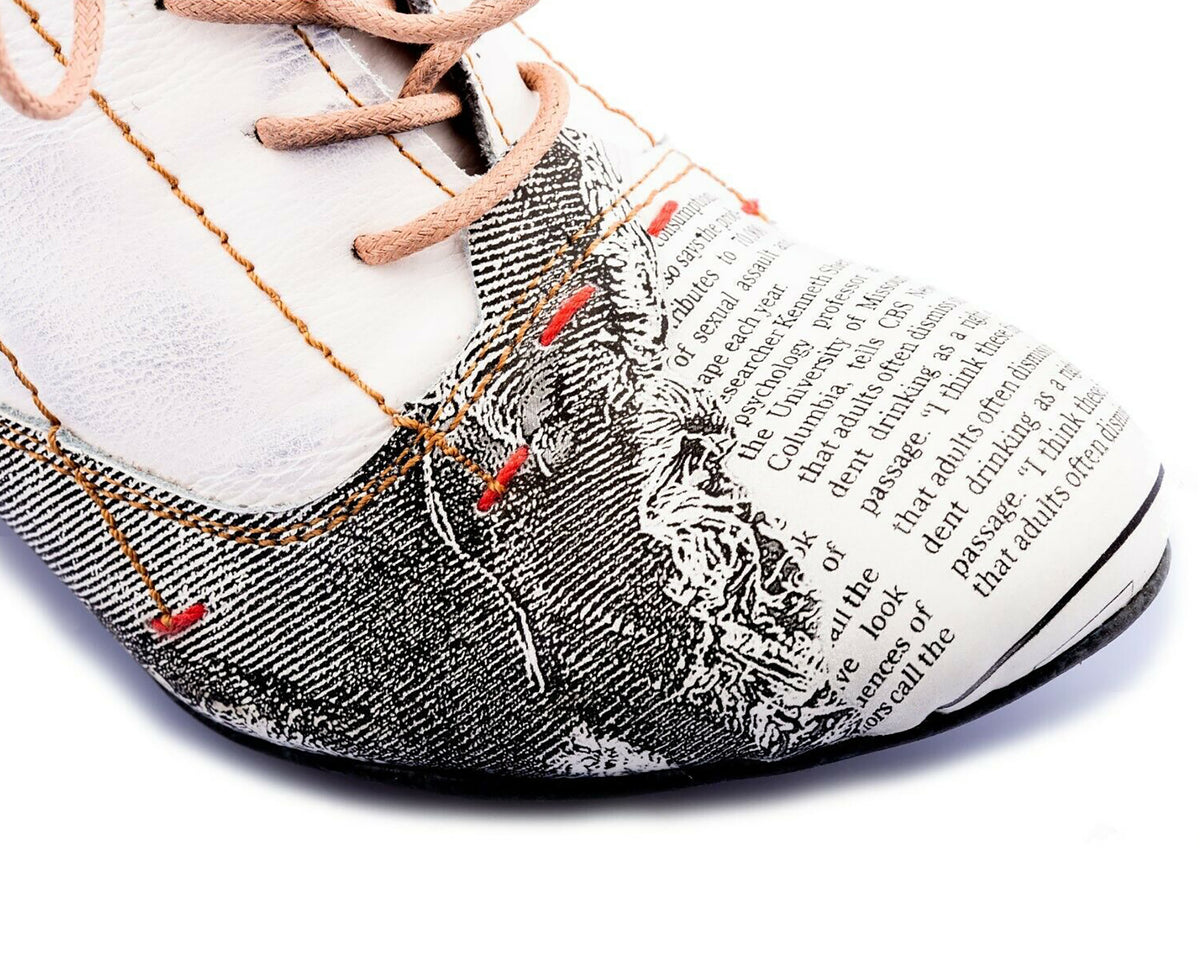 Damen Stiefeletten | TMA 7616 | Frühjahr | Sommer | Herbst | Echtleder | weiß | Größen 36 - 42