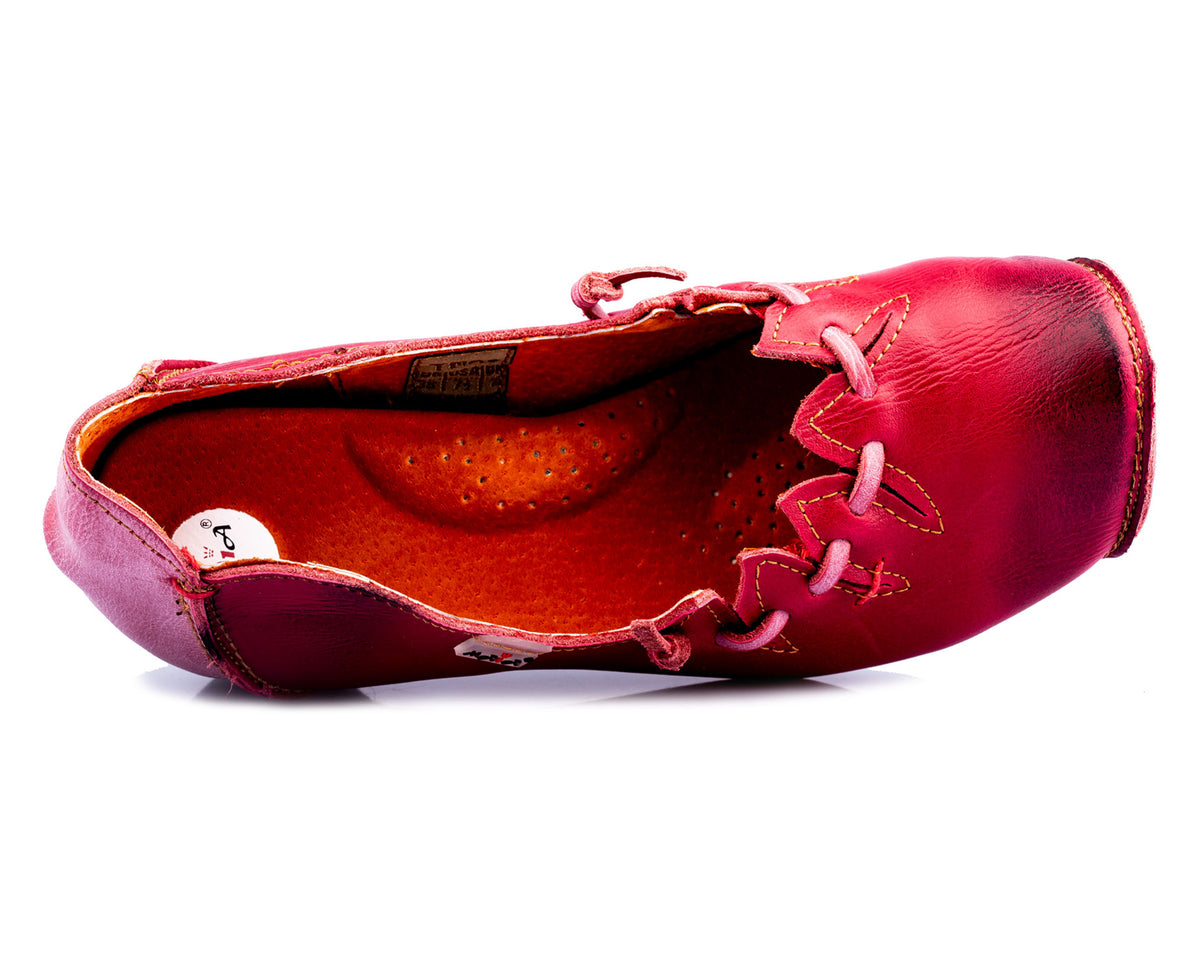 Pumps | TMA 8787 | Damen Halbschuhe mit Absatz | Echtleder Schuhe | rot | Größen 36 - 42