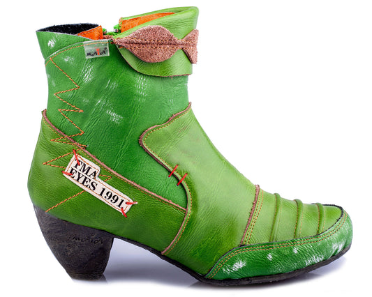 Damen Stiefeletten | TMA 8909 | Frühjahr | Sommer | Herbst | Echtleder | grün | Größen 36 - 42