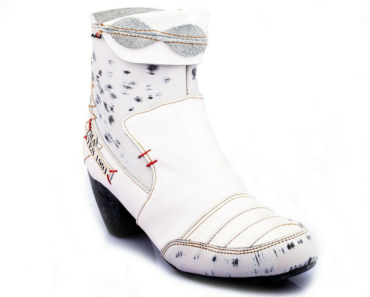 Damen Stiefeletten | TMA 8909 | Frühjahr | Sommer | Herbst | Echtleder | weiß | Größen 36 - 42