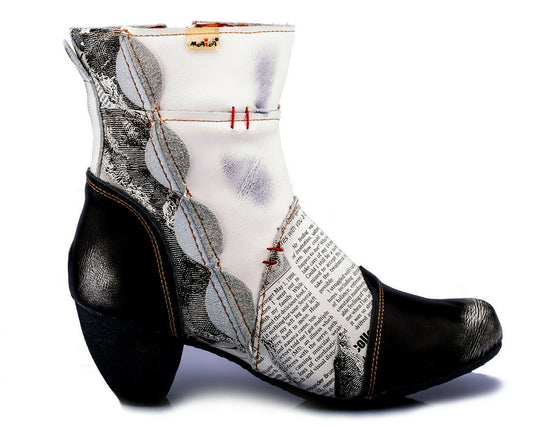 Damen Stiefeletten | TMA 8911 | Frühjahr | Sommer | Herbst | Echtleder | weiß | Größen 36 - 42
