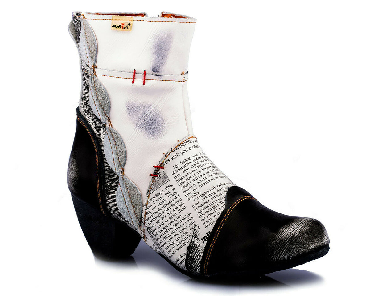 Damen Stiefeletten | TMA 8911 | Frühjahr | Sommer | Herbst | Echtleder | weiß | Größen 36 - 42