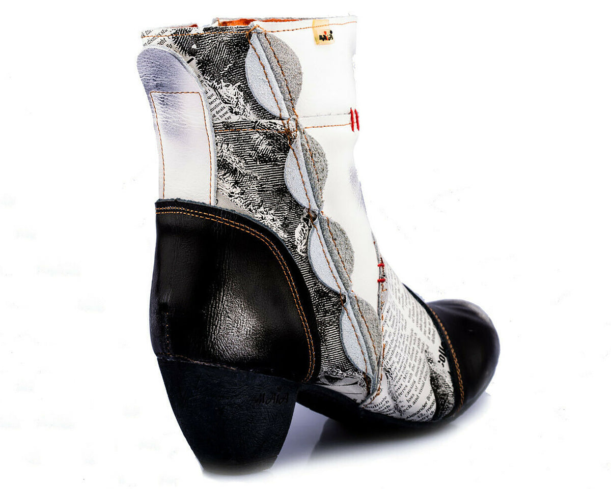 Damen Stiefeletten | TMA 8911 | Frühjahr | Sommer | Herbst | Echtleder | weiß | Größen 36 - 42